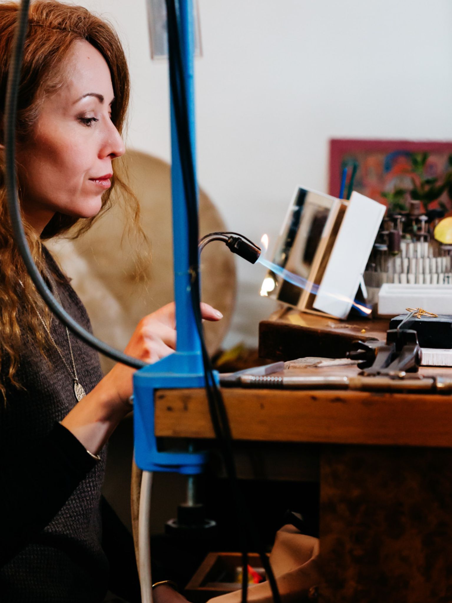 reportage photo geste métier entrepreneuse Val de Marne